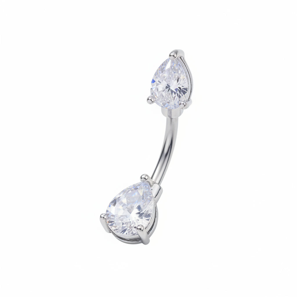 Belly Button Ring – Zircon Geometric Copper Navel | Jewelé
