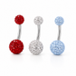 Crystal Ball Navel Ring | Jewelé