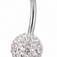 Crystal Ball Navel Ring | Jewelé