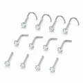 Nose Stud – Zircon Stainless Steel Piercing | Jewelé
