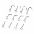 Nose Stud – Zircon Stainless Steel Piercing | Jewelé