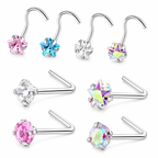 Nose Stud – Zircon Stainless Steel Piercing | Jewelé