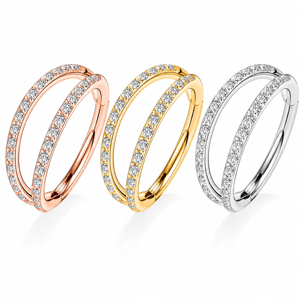 Halo Crystal Hoop – Body Jewelry | Jewelé