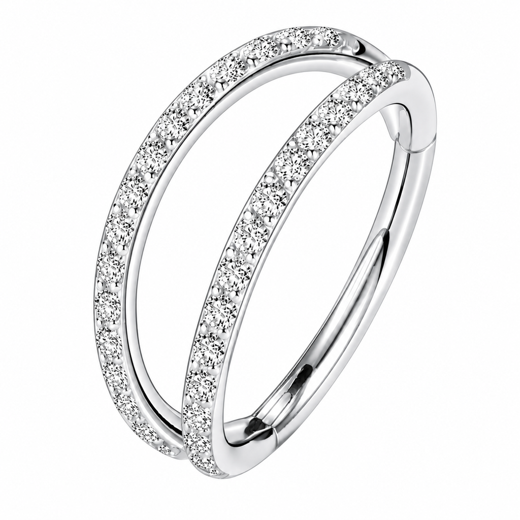 Halo Crystal Hoop – Body Jewelry | Jewelé