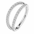 Halo Crystal Hoop – Body Jewelry | Jewelé