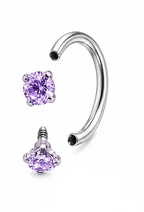 Nose Ring – 18K Diamond Horseshoe Stainless Steel | Jewelé