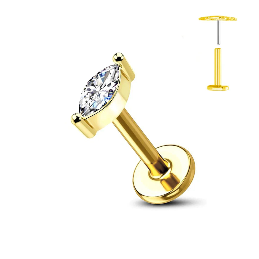 Nose Stud – Titanium Flower Piercing Jewelry | Jewelé