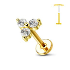 Nose Stud – Titanium Flower Piercing Jewelry | Jewelé