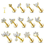 Nose Stud – Titanium Flower Piercing Jewelry | Jewelé