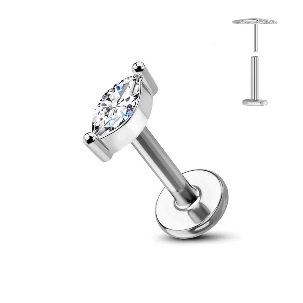 Nose Stud – Titanium Flower Piercing Jewelry | Jewelé