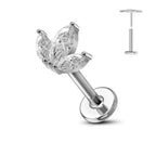 Nose Stud – Titanium Flower Piercing Jewelry | Jewelé