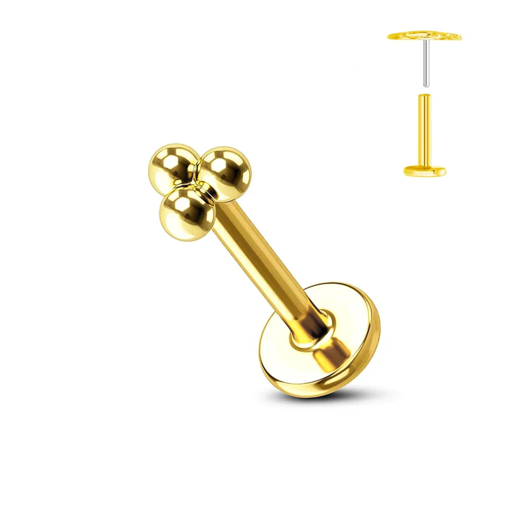 Nose Stud – Titanium Flower Piercing Jewelry | Jewelé