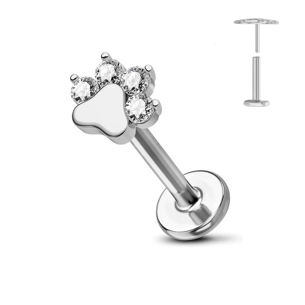 Nose Stud – Titanium Flower Piercing Jewelry | Jewelé