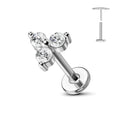 Nose Stud – Titanium Flower Piercing Jewelry | Jewelé