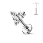 Nose Stud – Titanium Flower Piercing Jewelry | Jewelé