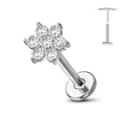 Nose Stud – Titanium Flower Piercing Jewelry | Jewelé