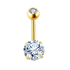 Belly Button Ring – Geometric Stainless Steel Navel | Jewelé